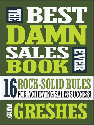 cover image of The Best Damn Sales Book Ever